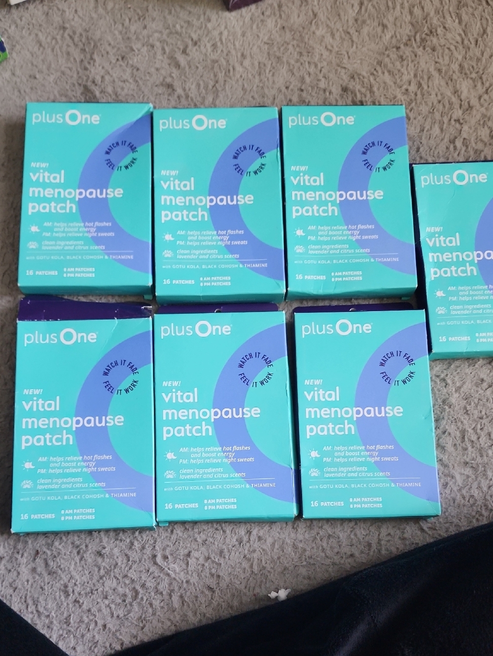 7 plusOne Vital Menopause Patch - Teal